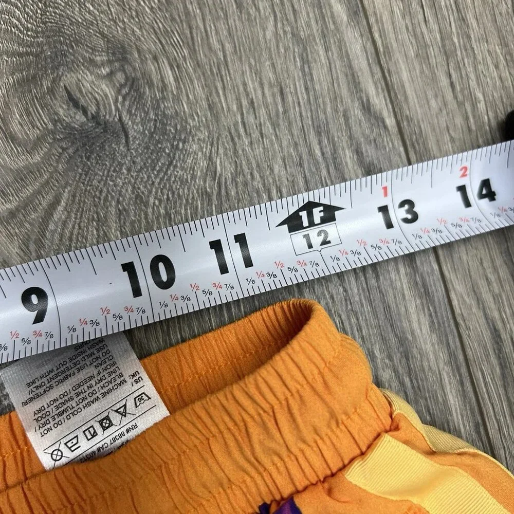 Adidas x Farm Rio Premium Shorts Size XS Womens Bright Orange Tropical Vacation - Picture 7 of 10
